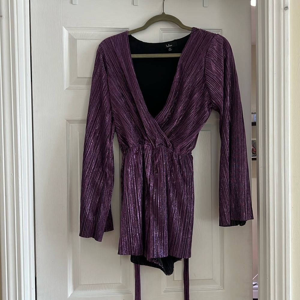 Lulus tie waist romper